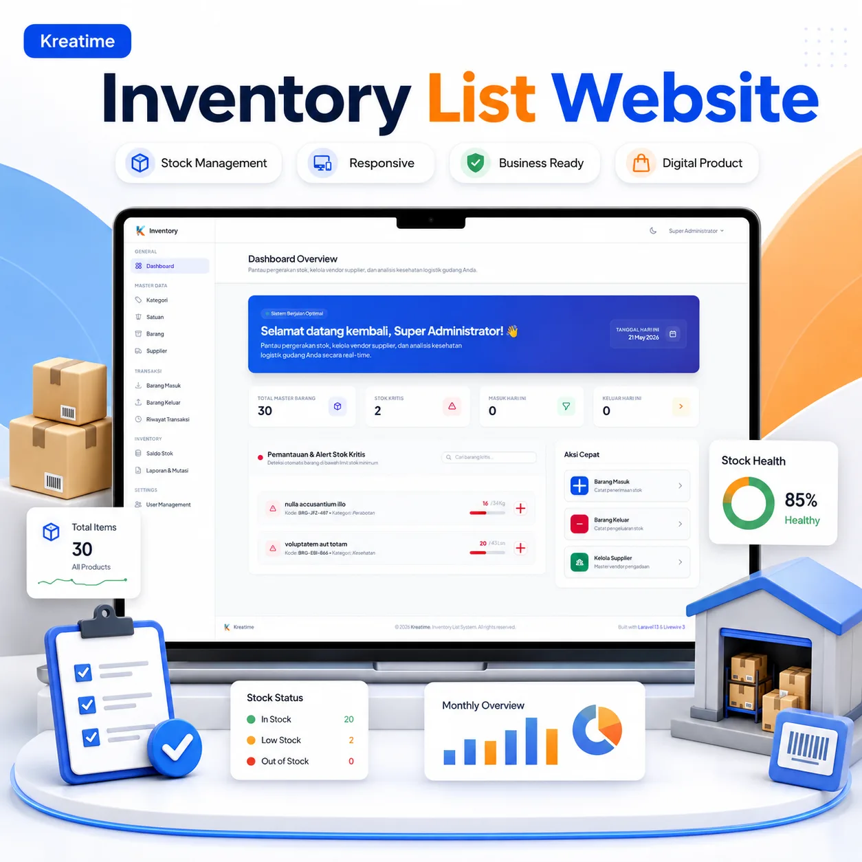 StockSync - Sistem Manajemen Inventaris Terpadu