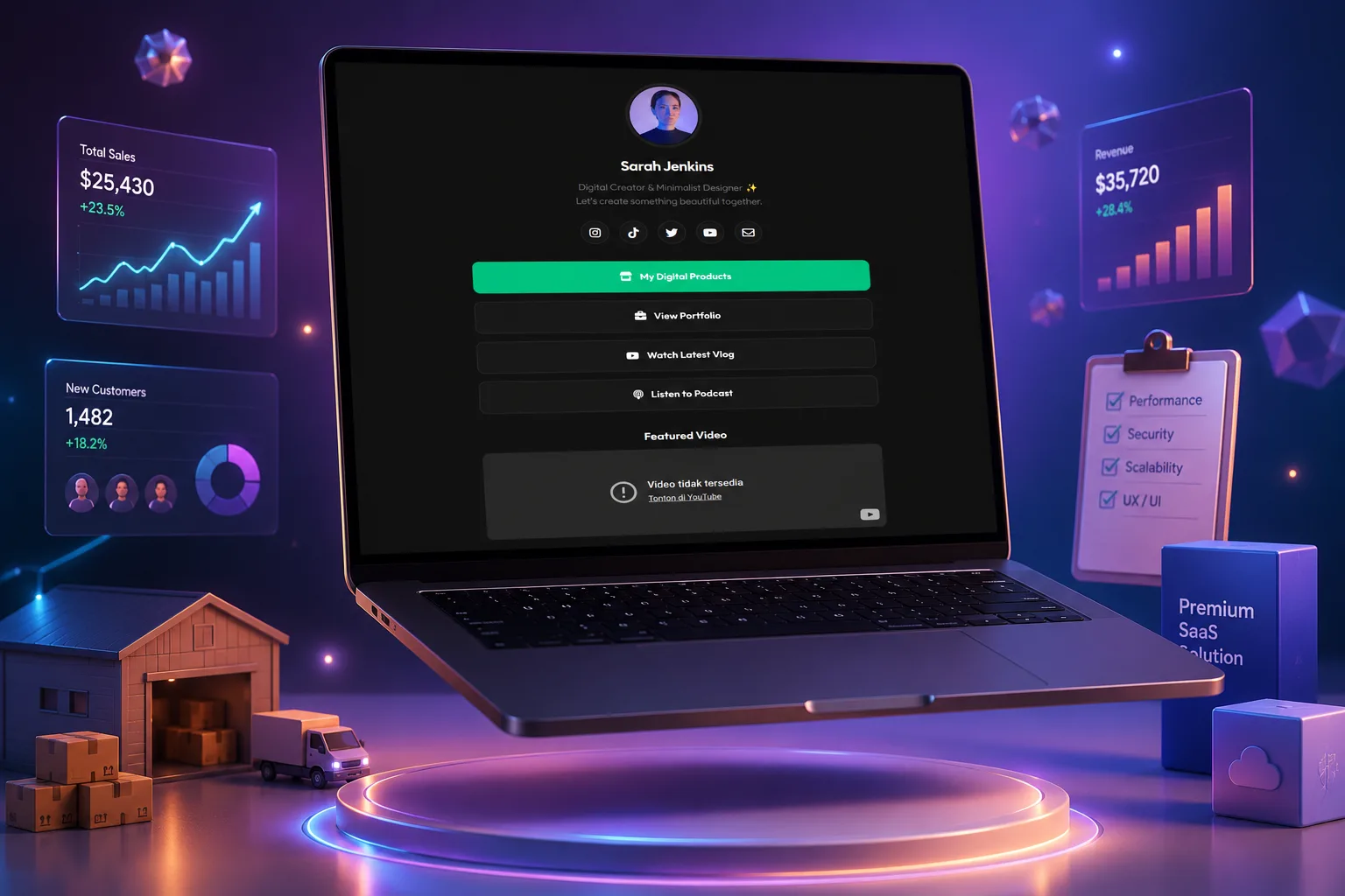 Bio Link Template